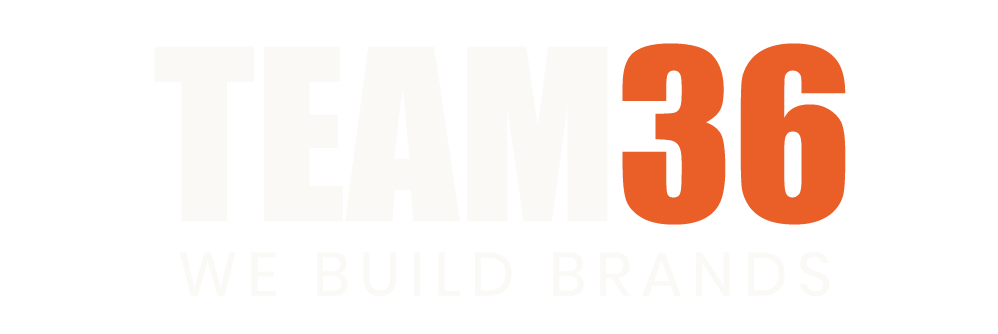 team36 white & orange logo